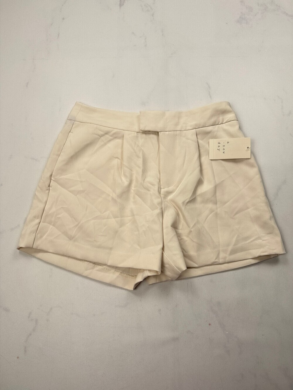 A New Day Stretch Shorts Cream Modern Classic Style - Womens 6